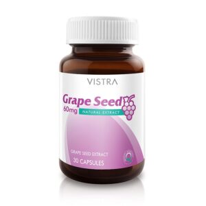 VISTRA GRAPE SEED 60 Mg. 30 เม็ด วิสทร้า เกรพ ซีด สารสกัดจากเมล็ดองุ่น