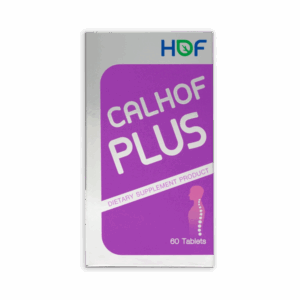 HOF Calhof Plus 60 เม็ด — แคลเซียม วิตามินและแร่ธาตุรวม ช่วยบำรุงกระดูก ข้อ ฟัน และระบบร่างกายให้แข็งแรง เหมาะสำหรับผู้ที่ต้องการเสริมแคลเซียมและโภชนาการครบถ้วนในแต่ละวัน