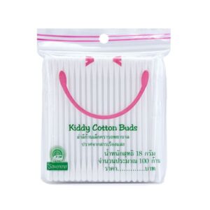 สำลีก้านเล็ก สำหรับเด็ก ตรารถพยาบาล ผลิตจากฝ้ายบริสุทธิ์ 100% นุ่ม อ่อนโยน ไม่ระคายเคือง ปราศจากสารเรืองแสง บรรจุ 100 ก้าน