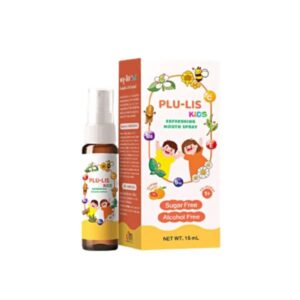 PLU-LIS Kids Mouth Spray สเปรย์พ่นปากสำหรับเด็ก รสส้ม สูตรอ่อนโยน ปราศจากน้ำตาลและแอลกอฮอล์ ช่วยลดกลิ่นปาก ลมหายใจสดชื่น ขนาด 15 มล.