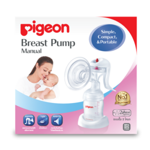 PIGEON เครื่องปั๊มนมแบบใช้มือ รุ่นคอกว้าง 2 โหมดการทำงาน ช่วยกระตุ้นและปั๊มน้ำนมได้เกลี้ยงเต้า ควบคุมแรงดูดได้ ใช้งานง่าย อ่อนโยนต่อเต้านมแม่