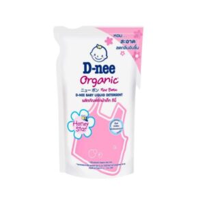 D-NEE New Born Organic Honey Star ถุงเติม 600ml น้ำยาซักผ้าเด็กสูตรออร์แกนิค ขจัดคราบสะอาด อ่อนโยนต่อผิว ผ่านการทดสอบ Hypoallergenic กลิ่นหอมติดผ้า