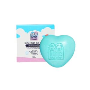 LITTLE WONDER Herbs Clear Kid Soap สบู่สมุนไพรจากธรรมชาติ สำหรับผิวเด็ก อ่อนโยน ใช้ได้ทั้งผิวหน้าและผิวกาย เหมาะกับผิวบอบบาง