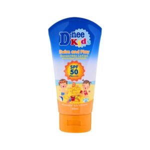 D-NEE Kids Swim & Play Sunscreen SPF50/PA+++ โลชั่นกันแดดสำหรับเด็ก 150ml ปกป้องผิวจาก UVA UVB เนื้อบางเบา อ่อนโยน ปราศจากพาราเบน