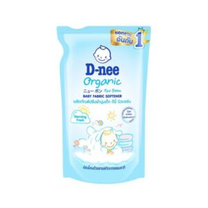 D-Nee น้ำยาปรับผ้านุ่มเด็ก Organic Morning Fresh 550ml ชนิดเติม อ่อนโยน ลดกลิ่นอับ ผ้านุ่ม ไม่ระคายเคือง ผ่านการทดสอบ Hypoallergenic