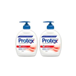 PROTEX Liquid Hand Soap Family สบู่เหลวล้างมือ สูตรแฟมิลี่ แพ็คคู่ 250ml x 2 ชำระล้างสิ่งสกปรก ลดแบคทีเรีย 99.9% เหมาะสำหรับทุกคนในครอบครัว