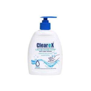 CLEAREX สบู่เหลวล้างมือ สูตรแอนตี้แบคทีเรีย 400ml เนื้อโฟมอ่อนนุ่ม กลิ่นหอมละมุน ชำระล้างสิ่งสกปรก ลดการสะสมของแบคทีเรีย พร้อมบำรุงมือให้ชุ่มชื้น