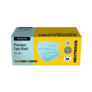 NEUTROVIS หน้ากากอนามัย 3 ชั้น รุ่น ADULT สีฟ้า 30 ชิ้น สำหรับผู้ใหญ่ ป้องกันฝุ่นละอองและอนุภาคเล็ก ≥96% ผ้านุ่ม ใส่สบาย ไม่เจ็บหู ใช้แล้วทิ้ง