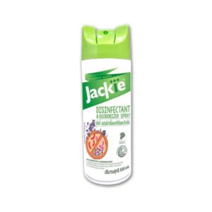 JACKIE SPRAY สเปรย์ฆ่าเชื้อโรค 500ml. ลดแบคทีเรียและดับกลิ่นเหม็น กลิ่นอับ ใช้งานง่าย ปลอดภัยสำหรับพื้นผิวทั่วไป ใช้ในบ้าน สำนักงาน หรือพื้นที่สาธารณะ