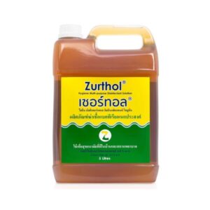 Zurthol น้ำยาฆ่าเชื้อ 4.8% SOL ขนาด 5 ลิตร น้ำยาฆ่าเชื้อเอนกประสงค์ ใช้ได้ทั้งพื้น ผนัง เครื่องมือบ้านและสถานพยาบาล ป้องกันแบคทีเรียและไวรัส ใช้ง่าย ปลอดภัยเมื่อใช้อย่างถูกต้อง