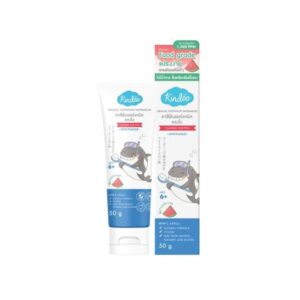 KINDEE Organic Toothpaste Fluoride Watermelon ยาสีฟันเด็กออร์แกนิค กลิ่นแตงโม ผสมฟลูออไรด์และไซลิทอล ช่วยป้องกันฟันผุ ลดคราบพลัค ลมหายใจสดชื่น