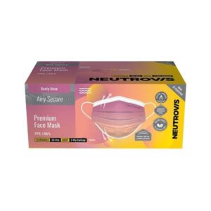 NEUTROVIS หน้ากากอนามัย 3 ชั้น รุ่น ADULT DUSTY ROSE 30 ชิ้น สวมใส่สบาย ผ้านุ่ม ป้องกันฝุ่นละอองและอนุภาคเล็ก ≥96% เหมาะสำหรับทุกวัน สีสันสดใส