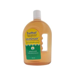 Zurthol ผลิตภัณฑ์ฆ่าเชื้อแบคทีเรียอเนกประสงค์ ขนาด 750ml ใช้ได้ทั้งบ้านและสถานพยาบาล ฆ่าเชื้อรา แบคทีเรีย และไวรัส ด้อยพิษ ย่อยสลายได้ ปลอดภัยต่อวัสดุ รับรอง HALAL