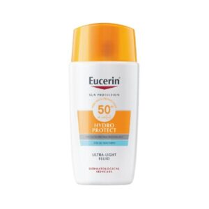 Eucerin Sun Hydro Protect Ultra Light Fluid SPF50+ กันแดดผิวหน้า เนื้อบางเบา ซึมไว ปกป้อง UVA UVB เหมาะกับกิจกรรมกลางแจ้ง