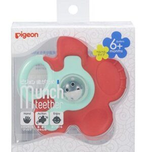 PIGEON ยางกัด Carrot Flower สำหรับเด็ก 6 เดือนขึ้นไป ดีไซน์น่ารัก กระตุ้นประสาทสัมผัสทั้ง 5 ด้าน BPA Free ปลอดภัยต่อเหงือกลูกน้อย ผลิตจากวัสดุคุณภาพดี