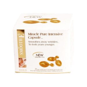 Smooth E Gold Miracle Pure Intensive Capsule เซรั่มแคปซูลเข้มข้น ช่วยลดริ้วรอย จุดด่างดำ กระชับรูขุมขน ผิวใส เรียบเนียน อ่อนโยน ไม่เหนอะหนะ