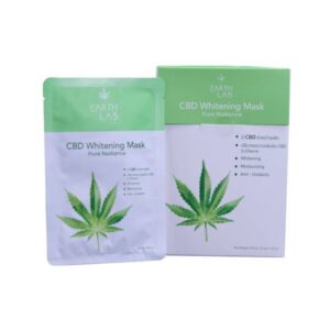 EARTH LAB CBD Whitening Mask 1 ชิ้น มาส์กหน้าบำรุงผิวด้วย CBD 0.2% w/w ช่วยให้ผิวชุ่มชื้น กระจ่างใส ลดความหมองคล้ำ ปราศจากพาราเบน ซิลิโคน และน้ำหอม เหมาะสำหรับทุกสภาพผิว