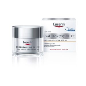 Eucerin Hyaluron (3X) Filler Day Bright Cream SPF30 20ml ครีมกลางวันลดเลือนริ้วรอย เติมริ้วรอยลึก พร้อมปกป้องผิวจากรังสี UVA/UVB ให้ผิวเรียบเนียน กระชับ และเนียนกระจ่างใส