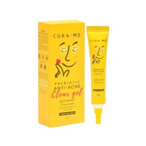 CURA-MD Prebiotic Anti-Acne Clear Gel 8g เจลแต้มสิวพรีไบโอติก ลดสิวเร่งด่วน เหมาะกับสิวทุกประเภท ป้องกันการเกิดซ้ำ บรรเทาบวมแดง ไม่ทิ้งรอยดำหรือระคายเคือง