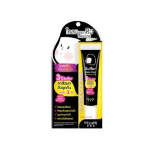 MIZUMI Sulfur Acne Clay 13g โคลนพอกสิวซัลเฟอร์ ลดสิวผด สิวอุดตัน กระชับรูขุมขน ควบคุมความมัน ปราศจากสารระคายเคือง เหมาะสำหรับผิวเป็นสิว ใช้ได้ทั่วหน้า