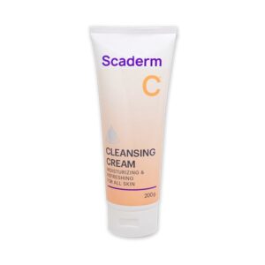 Scaderm Cleansing Cream 200g ครีมทำความสะอาดและปรับสภาพผิว pH5.5 เหมาะสำหรับทุกสภาพผิว โดยเฉพาะผิวแพ้ง่าย ช่วยลดแบคทีเรีย เติมความชุ่มชื้น ให้ผิวนุ่มและสุขภาพดี