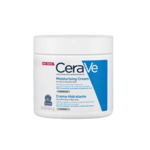 CERAVE Moisturising Cream 454g ครีมบำรุงผิวหน้าและผิวกาย สำหรับผิวแห้งถึงแห้งมาก เติมเต็มเซราไมด์และไฮยาลูโรนิค แอซิด อ่อนโยนต่อผิวบอบบาง ให้ความชุ่มชื้นยาวนาน 24 ชั่วโมง