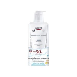 EUCERIN Omega Balm 200ml + Bath & Shower Oil 400ml ชุดผลิตภัณฑ์บำรุงผิวแห้ง ระคายเคือง คืนความชุ่มชื้น ฟื้นฟูชั้นปกป้องผิว ลดผิวแดง คัน และเหมาะสำหรับผิวแพ้ง่าย