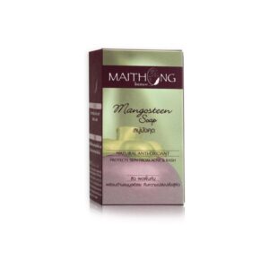 MAITHONG Mangosteen Soap 100g สบู่สมุนไพรมังคุด ต้านอนุมูลอิสระ ควบคุมความมัน ลดสิว ฝ้า กระ คืนความเปล่งปลั่งและบำรุงผิวให้เนียนนุ่ม ชุ่มชื้น