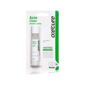 Oxe Cure Acne Clear Powder Lotion 25ml แป้งน้ำโลชั่นสำหรับผิวเป็นสิวผด ลดการสะสมของแบคทีเรีย ดูแลสิวผดและรอยสิว ช่วยผลัดเซลล์ผิว เสริมความชุ่มชื้นและกระชับรูขุมขน อ่อนโยนต่อผิว