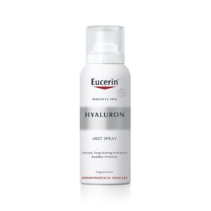 Eucerin Hyaluron Mist Spray 50ml สเปรย์ไฮยาลูรอนเข้มข้น ฟื้นบำรุงผิวแห้งและระคายง่าย ให้ผิวชุ่มชื้นยาวนาน ซึมซาบเร็ว ปราศจากน้ำหอมและพาราเบน