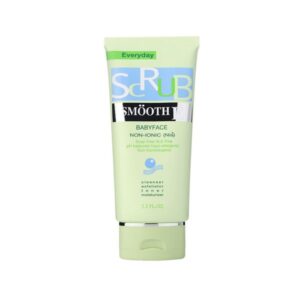 Smooth E Babyface Scrub 2.2 oz โฟมสครับหน้าสูตรไม่มีฟอง ลดสิวเสี้ยน ควบคุมความมัน พร้อมขจัดสิ่งสกปรกที่ตกค้าง เผยผิวหน้าอ่อนเยาว์ เรียบเนียน กระจ่างใส อ่อนโยนต่อผิวทุกประเภท