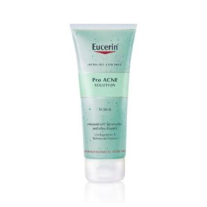 Eucerin Pro Acne Solution Scrub 100 ml สครับหน้าอ่อนโยน ขจัดสิวเสี้ยนและสิวอุดตัน ลดสิ่งอุดตันบนผิว ผิวเรียบเนียน กระชับ เหมาะสำหรับผิวเป็นสิวง่ายและผิวบอบบางแพ้ง่าย