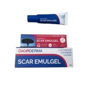Dagoderma Scar Emulgel 15g เจลลดรอยแผลเป็น รอยแดง รอยดำ ช่วยซ่อมแซมเซลล์ผิว เพิ่มความชุ่มชื้น สูตร Emulgel ซึมง่าย เหมาะสำหรับรอยแผลเป็นและรอยสิว ใช้ได้กับเด็กอายุมากกว่า 1 ปี