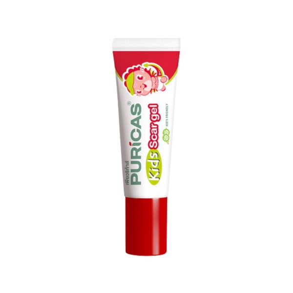 PURICAS Kids Scar Gel เจลลดรอยแผลสำหรับเด็ก 8g สูตรออร์แกนิค เหมาะสำหรับผิวแพ้ง่าย ใช้ได้ทั้งผิวหน้าและผิวกาย บำรุงผิวบริเวณรอยแผลให้เรียบเนียน ปลอดภัยสำหรับเด็ก