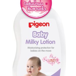 Pigeon Baby Milky Lotion ผสมซากุระสกัด ขนาด 500 ML โลชั่นบำรุงผิวทารก ตั้งแต่แรกเกิด อ่อนโยน ปลอดภัย ซึมซาบเร็ว ผิวชุ่มชื้น เนียนนุ่ม กลิ่นหอมละมุน