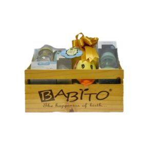 Babito Gift Set ของขวัญเด็ก 12 ชิ้น เซ็ตของใช้สำหรับคุณแม่มือใหม่ ครบครัน ปลอดภัยต่อทารก มาพร้อมตะกร้าไม้สุดน่ารัก เหมาะเป็นของรับขวัญแรกเกิด