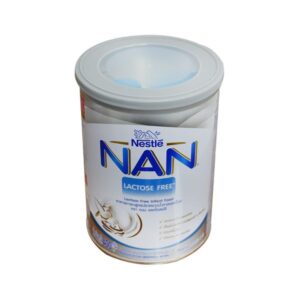Nestle NAN Lactose Free Powder 400 กรัม อาหารทารกสูตรไม่มีน้ำตาล แล็คโตสฟรี เหมาะสำหรับทารกที่ย่อยแล็คโตสผิดปกติ เสริม DHA, ARA, ธาตุเหล็ก และโอเมก้า 3,6,9