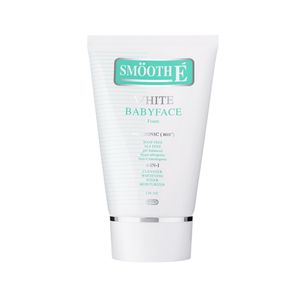 Smooth E White Baby Face Foam 2 oz โฟมล้างหน้า สูตร Non‑Ionic ไม่มีฟอง ช่วยทำความสะอาดผิวอย่างล้ำลึก พร้อมผลัดผิวให้ดูใสเนียนและชุ่มชื้น เหมาะสำหรับใช้ทุกวันและทุกสภาพผิว
