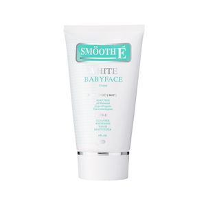 Smooth E White Baby Face Foam 4 oz โฟมล้างหน้าไม่มีฟอง สูตร Non‑Ionic ช่วยขจัดสิ่งสกปรกและเซลล์ผิวหมองคล้ำ พร้อมบำรุงให้ผิวใส นุ่มชุ่มชื้น เหมาะสำหรับทุกสภาพผิว
