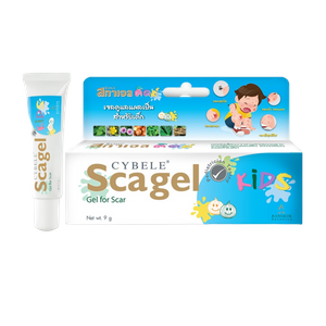 Cybele Scagel Kids 9g เจลดูแลรอยแผลเป็นและผิวบอบบางสำหรับเด็ก ใช้สารสกัดจากหัวหอม ใบบัวบก และว่านหางจระเข้ ช่วยปลอบประโลม บรรเทาอาการคันและรอยแดง พร้อมช่วยให้รอยแผลเป็นแลดูจางลง ใช้ได้ทั้งผิวหน้าและผิวกาย