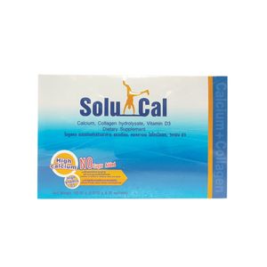 Solucal Calcium Plus Collagen แคลเซียมละลายน้ำพร้อมคอลลาเจนและวิตามิน D3 ช่วยเสริมสร้างกระดูกและฟันให้แข็งแรง เพิ่มการดูดซึมแคลเซียม และสนับสนุนความยืดหยุ่นของข้อ เหมาะสำหรับดูแลสุขภาพทุกวัน
