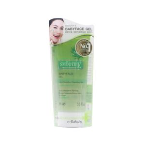 Smooth E Sensitive Cleansing Gel 99ml เจลล้างหน้าอ่อนโยน สูตรไม่มีฟอง ทำความสะอาดสิ่งสกปรกและน้ำมันส่วนเกิน ไม่ทิ้งสารตกค้าง พร้อมเติมความชุ่มชื้น เหมาะสำหรับผิวแพ้ง่ายและเป็นสิวง่าย