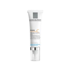 La Roche-Posay Redermic Vitamin C Anti-Ageing Eye Cream 15ml อายครีมลดเลือนริ้วรอยและรอยตีนกา พร้อมเติมความชุ่มชื้นให้ผิวรอบดวงตา เหมาะกับผิวบอบบางและผิวระคายง่าย ใช้ได้เช้า-ก่อนนอน