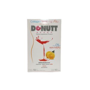 Donut Collagen Orange 10000mg คอลลาเจนผงรสส้ม ช่วยเติมคอลลาเจนให้ผิวพรรณเปล่งปลั่ง ชุ่มชื้น และยืดหยุ่น พร้อมบำรุงผม เล็บ และเนื้อเยื่อต่างๆ เหมาะสำหรับทุกวันเพื่อผิวดูอ่อนเยาว์จากภายในสู่ภายนอก