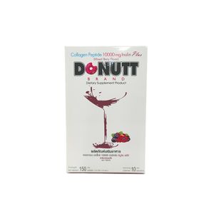 Donut Collagen Mixberry 10000mg คอลลาเจนผงรสมิกซ์เบอร์รี่ ช่วยเติมคอลลาเจนให้ผิวพรรณยืดหยุ่น ชุ่มชื้นและลดเลือนริ้วรอย พร้อมบำรุงผมและเล็บให้แข็งแรง เหมาะสำหรับดูแลผิวจากภายในทุกวัน