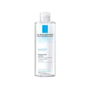 La Roche‑Posay Micellar Water Sensitive Skin 400ml คลีนซิ่งน้ำแร่ไมเซลล่าที่ช่วยขจัดเครื่องสำอางและสิ่งสกปรกอย่างอ่อนโยน แม้ผิวบอบบางก็ใช้ได้ โดยไม่ต้องล้างออก ให้ผิวสะอาดสดชื่นพร้อมคงความชุ่มชื้น