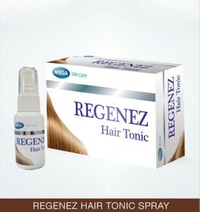 Mega Regenez Hair Tonic 30ml สเปรย์บำรุงเส้นผมและหนังศีรษะ ช่วยบำรุงรากผมให้แข็งแรง ปรับสภาพหนังศีรษะ และลดอาการระคายเคือง เหมาะสำหรับผมร่วงและผมเสีย