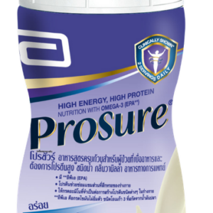 Abbott Prosure Sol รสวนิลา 220 ml อาหารทางการแพทย์สูตรครบถ้วนชนิดน้ำ โปรตีนสูง มี EPA โอเมก้า 3 วิตามินและแร่ธาตุ เหมาะสำหรับผู้ป่วยเบื่ออาหารและผู้ที่น้ำหนักลดจากโรค