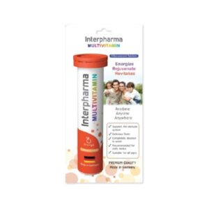 Interpharma Multivitamin Orange 20 เม็ดฟู่ วิตามินรวมแบบละลายน้ำรสส้มช่วยเติมสารอาหารที่จำเป็น เสริมพลังงานและลดอาการอ่อนเพลีย เหมาะสำหรับเด็กและผู้ใหญ่ทุกวัน