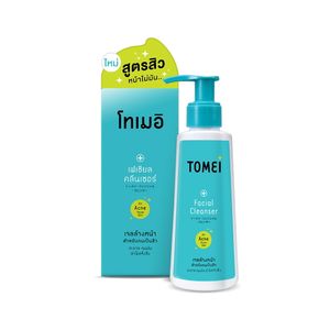 เจลล้างหน้า Tomei Facial Cleanser 100ml ช่วยทำความสะอาดผิวอย่างล้ำลึก ควบคุมความมัน ลดแบคทีเรียต้นเหตุสิว พร้อมเติมความชุ่มชื้น โดยไม่ทำให้ผิวแห้งตึง เหมาะสำหรับผิวมันและแพ้ง่าย